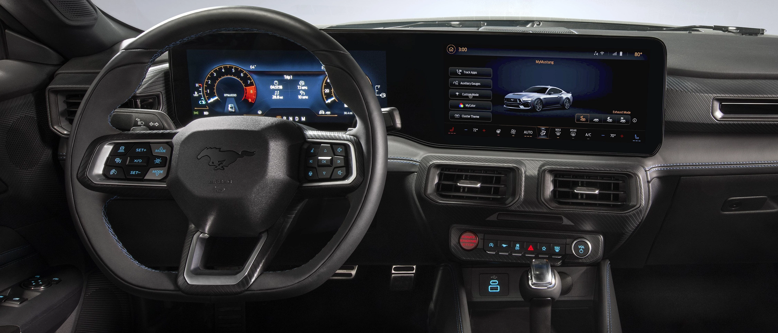 Interior de Ford Mustang