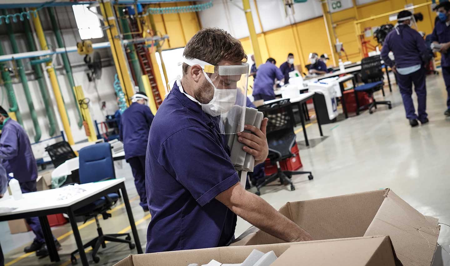 Ford produjo y donó 20.000 protectores faciales en Argentina