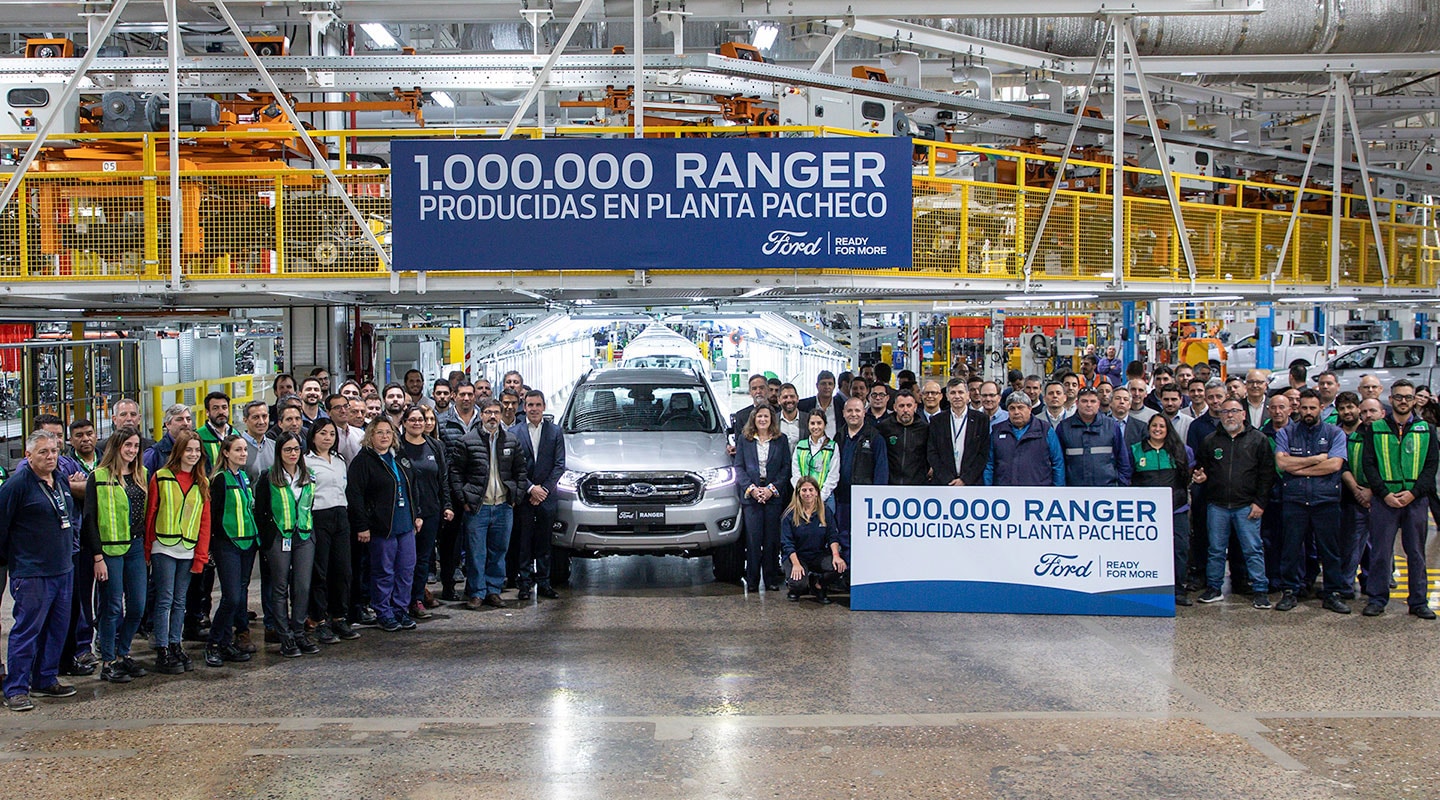 Ford celebra 1 millón de Ranger producidas en Argentina