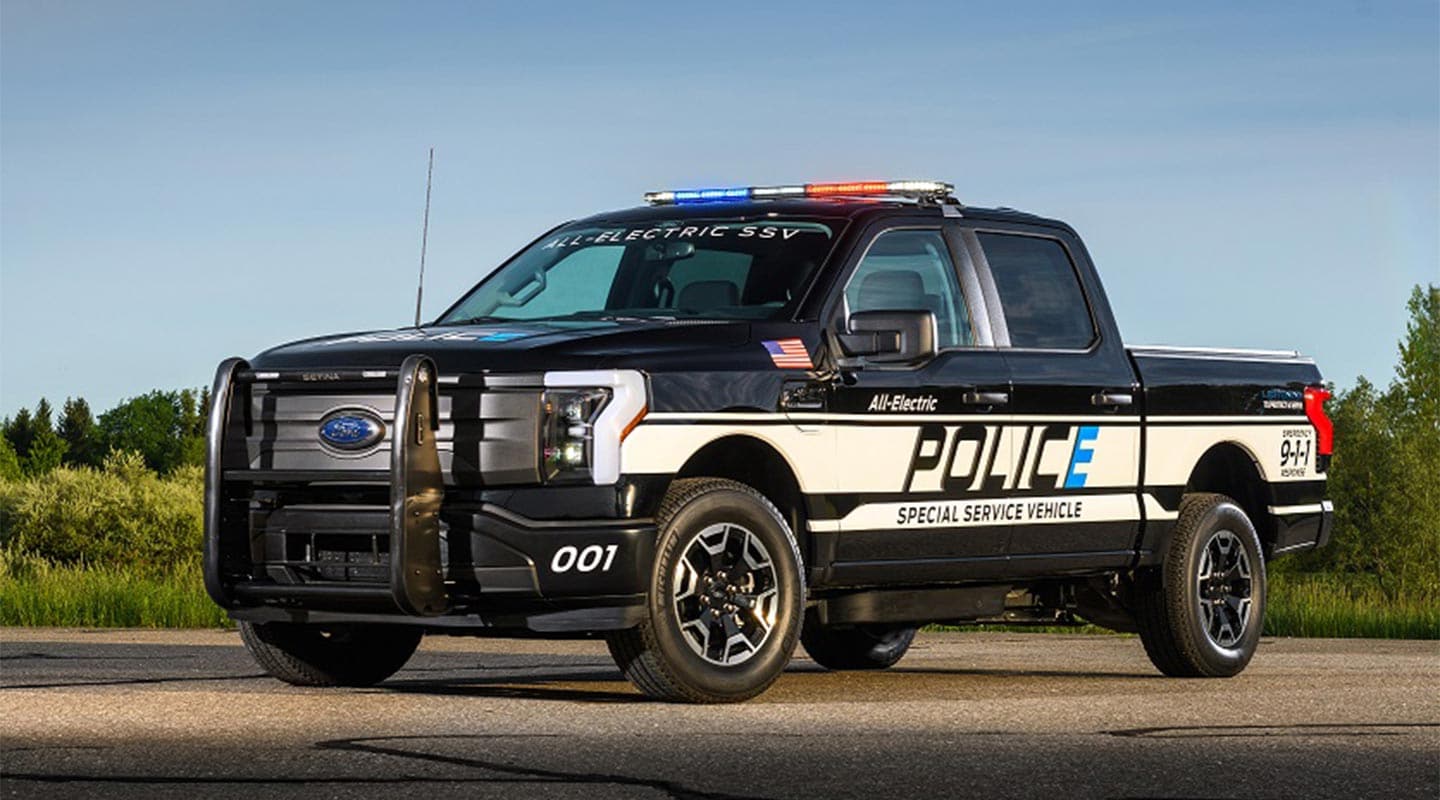 Ford presenta la primera pick-up eléctrica hecha para policías