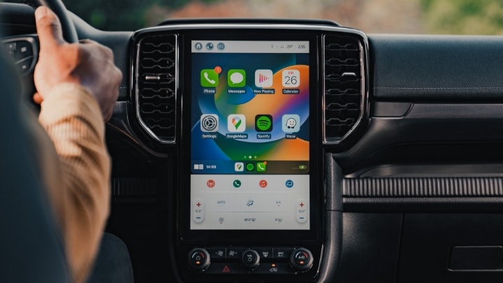 Pantalla de Ford Ranger con FordPass Pro