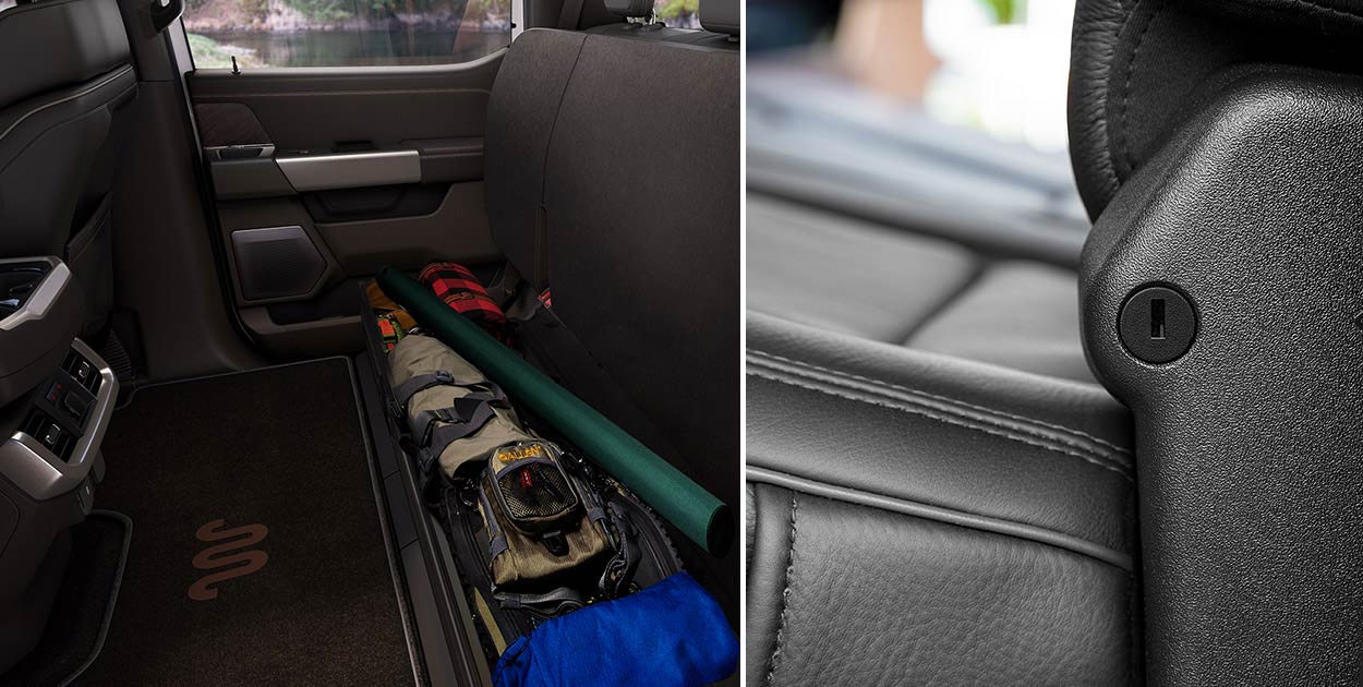 Almacenamiento Trasero Plegable con Llave