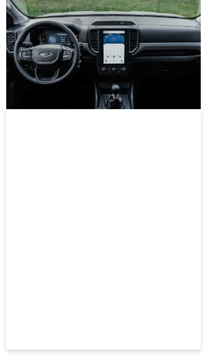 Interior nueva Ranger con pantalla tactil