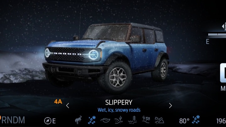 Modo de conducción Resbaladizo del Ford Bronco