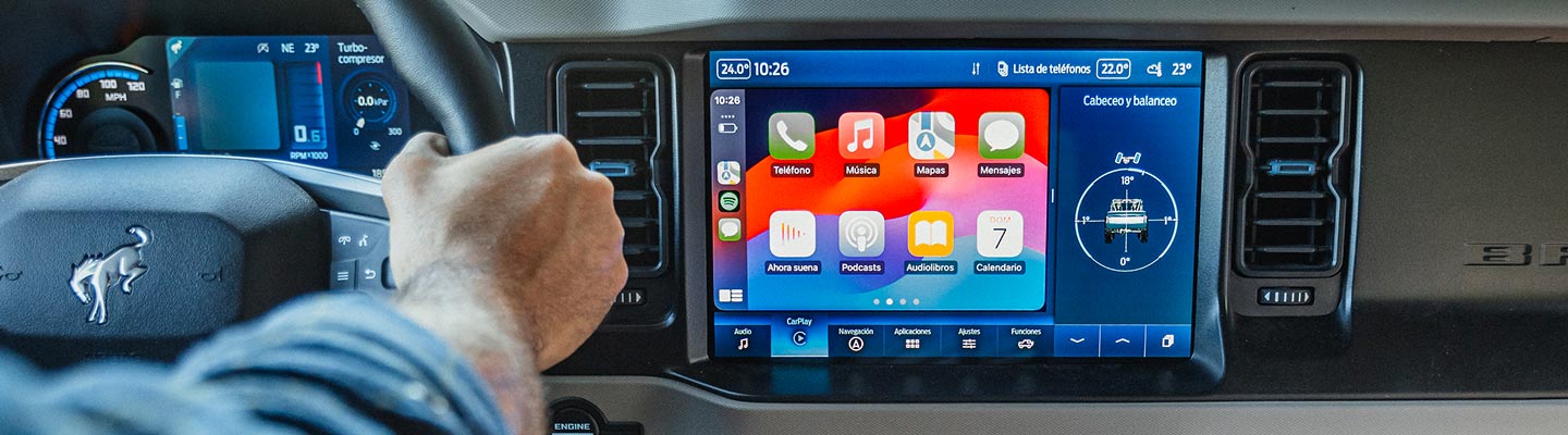Ford Bronco con pantalla multitáctil de 12.3 pulgadas