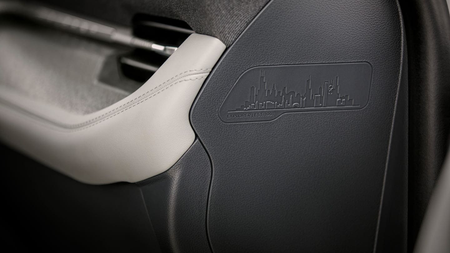 Detalles de diseño en el interior de Ford Explorer